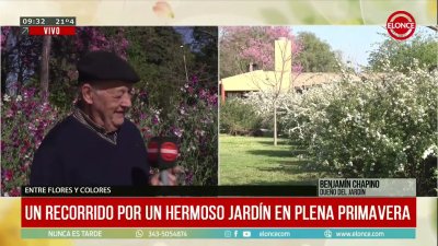 La primavera despleg&oacute; sus colores en un jard&iacute;n cuidado durante 40 a&ntilde;os